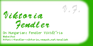 viktoria fendler business card